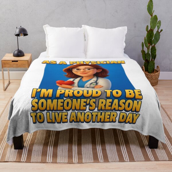Item preview, As a Physician — Proud to Be Someone’s Reason to Live Another Day designed and sold by GogoVibes.