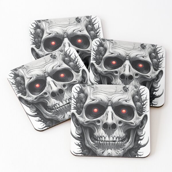 Item preview, Demonic Cyber Skull with Glowing Eyes designed and sold by TK-Hades.