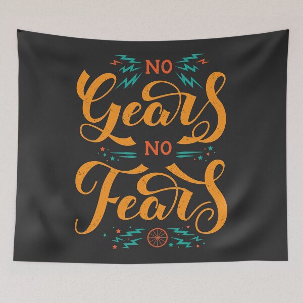 Item preview, No Gears, No Fears designed and sold by Ruby The Illustrator.