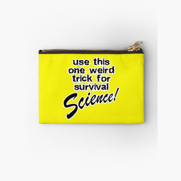 Item preview, use this one weird trick for survival science, yellow background designed and sold by mntimg.