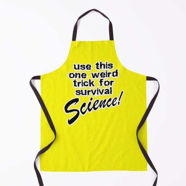 Item preview, use this one weird trick for survival science, yellow background designed and sold by mntimg.