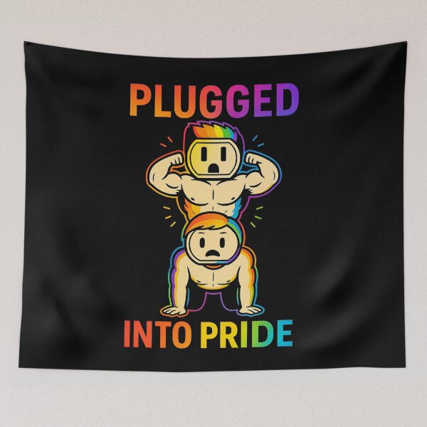 Item preview, Funny LGBTQ+ Gay Pride Electrical Outlet Plugged Into Pride designed and sold by TheTrendsDesk.