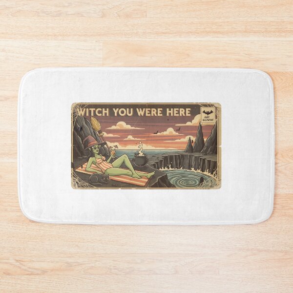 Item preview, Witch You Were Here | Spooky Vacation Parody designed and sold by Stitch Please.