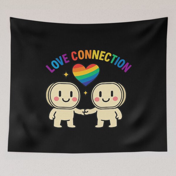 Item preview, Love Connection Cute Pride LGBTQ Rainbow Outlet Design designed and sold by TheTrendsDesk.