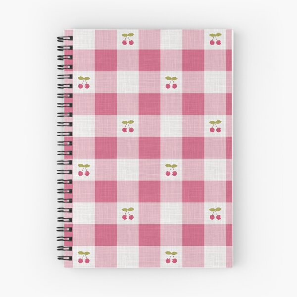 Item preview, Cherries on Hot Pink & White Gingham Plaid designed and sold by piptompatternco.