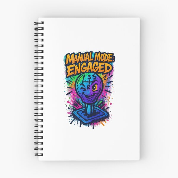 Item preview, Manual Mode: Engaged – Graffiti Street Shifter Design designed and sold by BoldApparel.