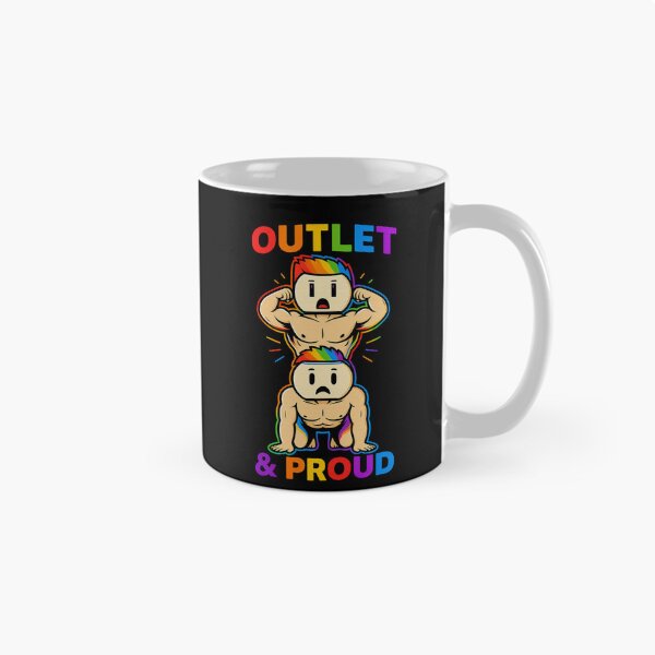 Item preview, Funny Gay Pride Outlet & Proud Funny LGBTQ Pride Rainbow Outlet designed and sold by TheTrendsDesk.