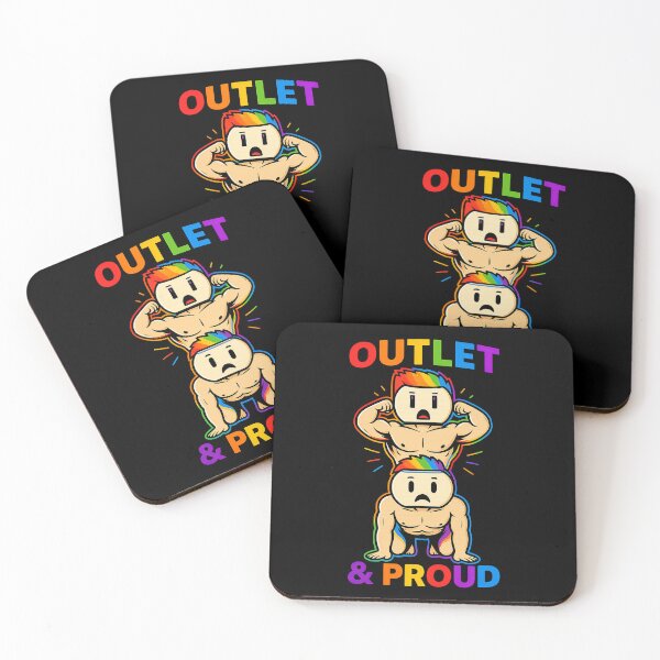 Item preview, Funny Gay Pride Outlet & Proud Funny LGBTQ Pride Rainbow Outlet designed and sold by TheTrendsDesk.