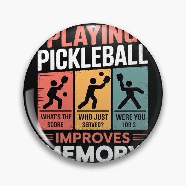 Item preview, Playing Pickleball Improves  designed and sold by KonstanKoraner.