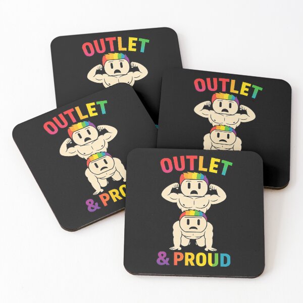 Item preview, Funny Gay Pride Outlet & Proud Funny LGBTQ Rainbow Pride Design designed and sold by TheTrendsDesk.