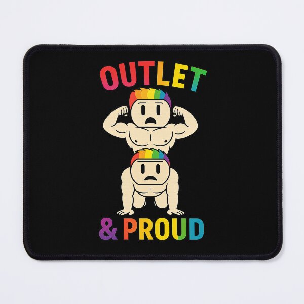 Item preview, Funny Gay Pride Outlet & Proud Funny LGBTQ Rainbow Pride Design designed and sold by TheTrendsDesk.