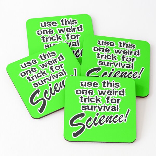 Item preview, use this one weird trick for survival science, light green background designed and sold by mntimg.