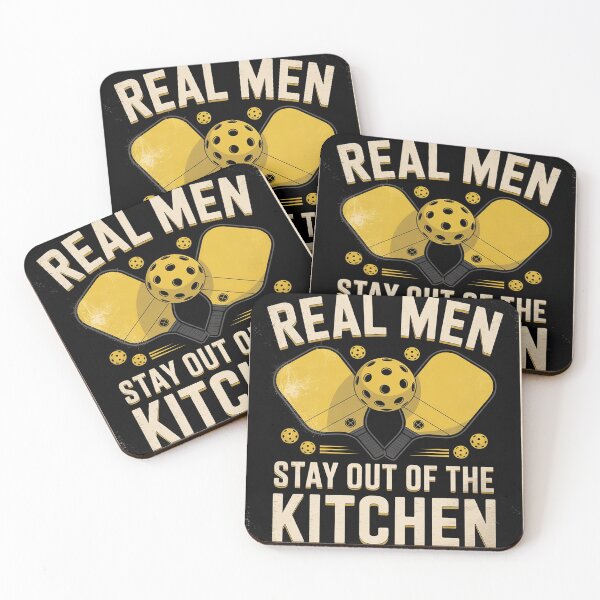 Item preview, Real Men Stay Out Of The Kitchen Pickleball  designed and sold by KonstanKoraner.