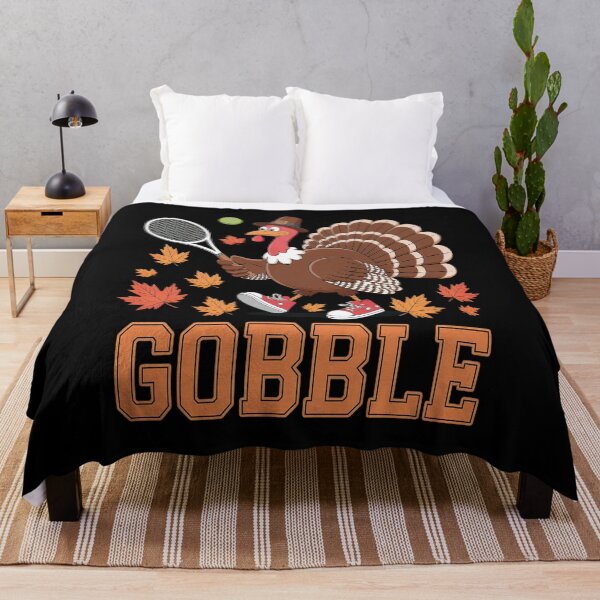 Item preview, Gobble Thanksgiving Turkey Playing Tennis Player designed and sold by VladoZork.
