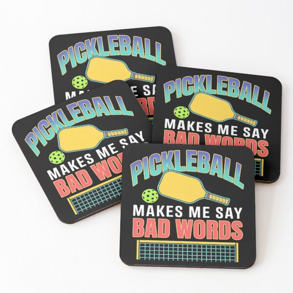 Item preview, Pickleball Makes Me Say Bad Words  designed and sold by KonstanKoraner.