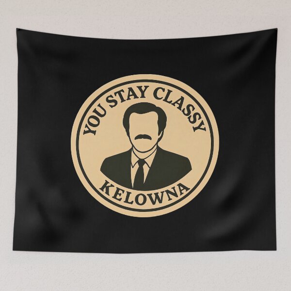 Item preview, Anchorman Inspired Retro Canada Print: Kelowna designed and sold by PinUpPizzazz.