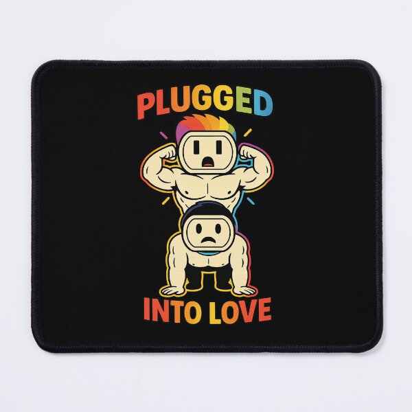Item preview, Funny Gay Pride Plugged Into Pride Neon Rainbow LGBTQ+ designed and sold by TheTrendsDesk.