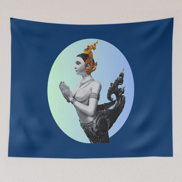 Item preview, Light Blue Kinnaree Thailand designed and sold by Linklandiya.
