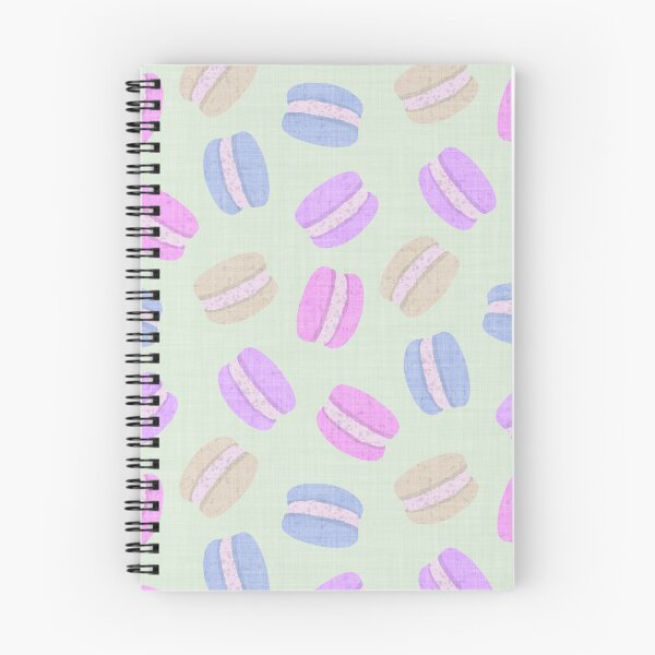 Item preview, Tossed Macarons in Pastel Shades on Soft Green Linen Look Background designed and sold by piptompatternco.