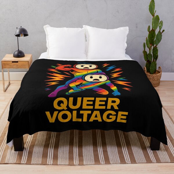 Item preview, Funny LGQTB+ Queer Voltage Pride Superhero Rainbow Comic Style designed and sold by TheTrendsDesk.