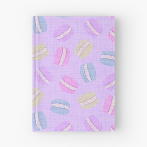 Item preview, Tossed Macarons in Pastel Shades on Soft Lavender Mauve Lilac Linen Look Background designed and sold by piptompatternco.