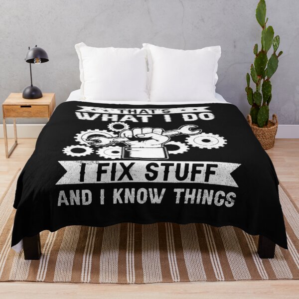 Item preview, Mechanic Quote T-Shirt – I Fix Stuff and I Know Things designed and sold by TinaMDedrick.