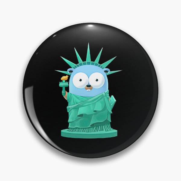 Item preview, Golang Gopher Go Liberty designed and sold by MarlinConroy.