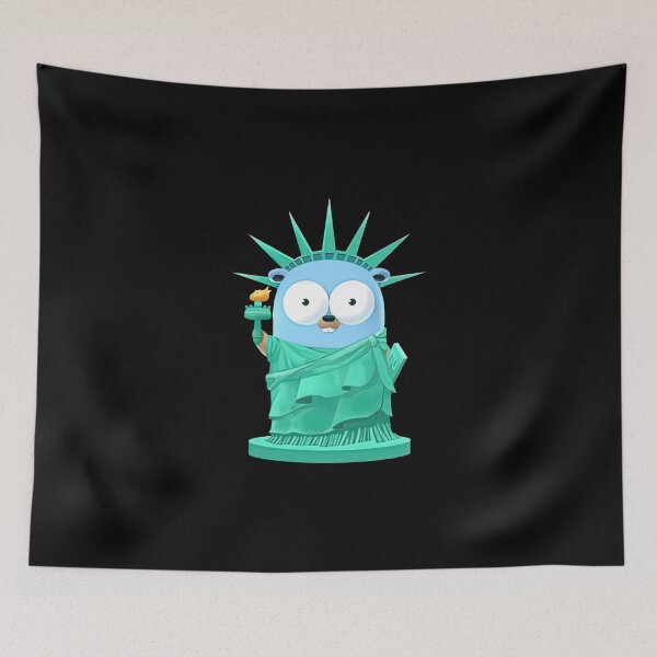 Item preview, Golang Gopher Go Liberty designed and sold by MarlinConroy.