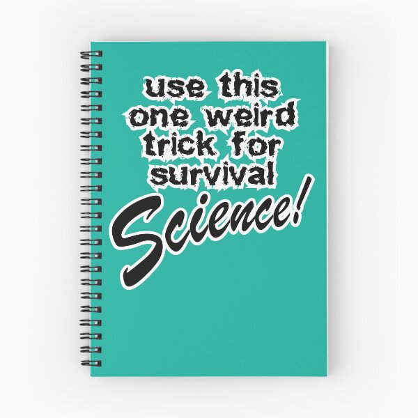 Item preview, use this one weird trick for survival science, teal background designed and sold by mntimg.