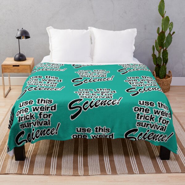Item preview, use this one weird trick for survival science, teal background designed and sold by mntimg.