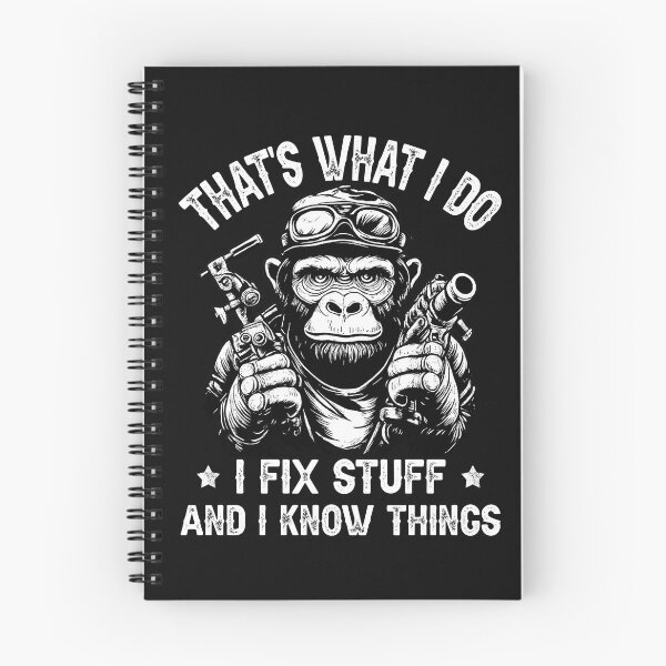 Item preview, Funny Mechanic Monkey T-Shirt – I Fix Stuff and I Know Things designed and sold by TinaMDedrick.