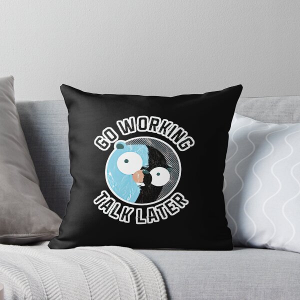 Item preview, Golang Gopher Go Working Talk Later designed and sold by MarlinConroy.