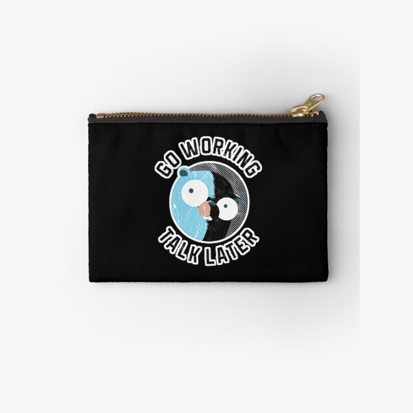 Item preview, Golang Gopher Go Working Talk Later designed and sold by MarlinConroy.