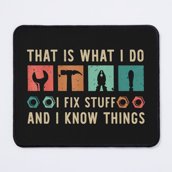 Item preview, Retro Mechanic T-Shirt – I Fix Stuff and I Know Things designed and sold by TinaMDedrick.