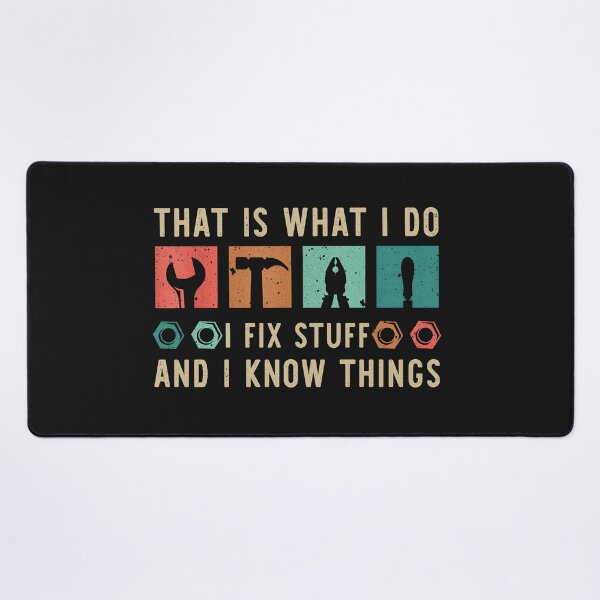Item preview, Retro Mechanic T-Shirt – I Fix Stuff and I Know Things designed and sold by TinaMDedrick.