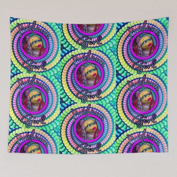 Item preview, Muppet girl psychedelic moons designed and sold by Angelmoongirl101.