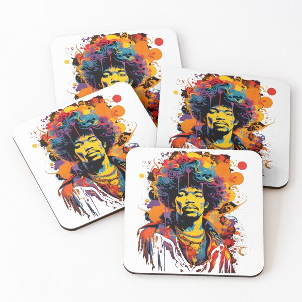 Item preview, Hendrix - Vintage Psychedelic Guitarist Illustration  designed and sold by DaryMura5.