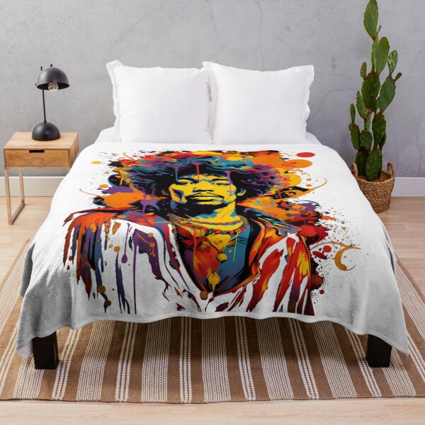 Item preview, Hendrix - Vintage Psychedelic Guitarist Illustration  designed and sold by DaryMura5.