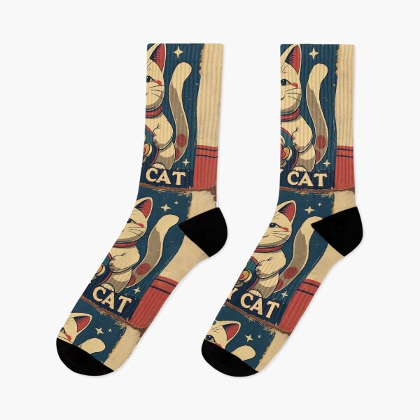 Item preview, Lucky Cat Retro – Americana Vintage Style designed and sold by LEO'S CREATURE　れおずくりーちゃー.