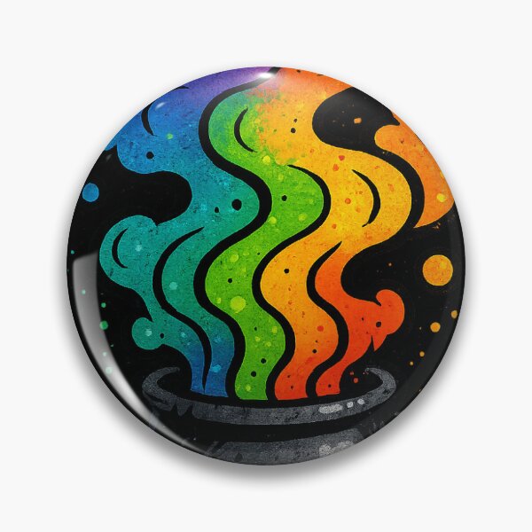 Item preview, Rainbow Potion Cauldron – Magical Witchy Sticker designed and sold by BoldApparel.