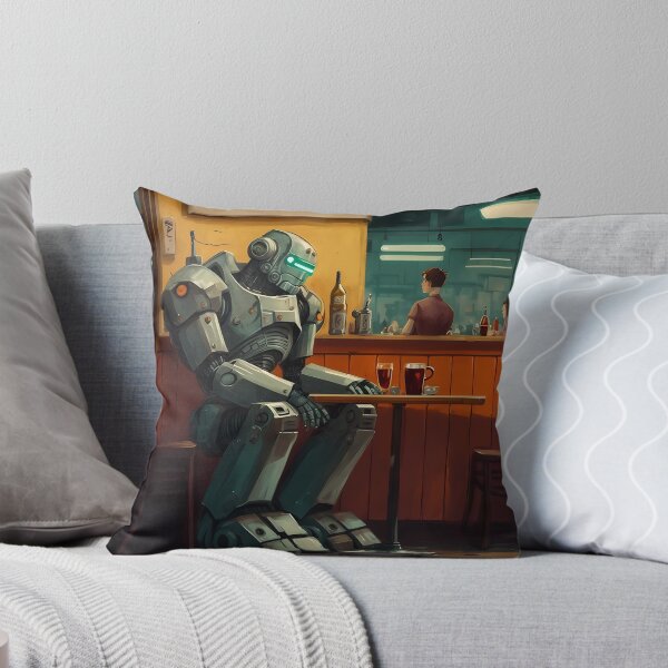 Item preview, Robot at Diner designed and sold by BinormalStuidos.