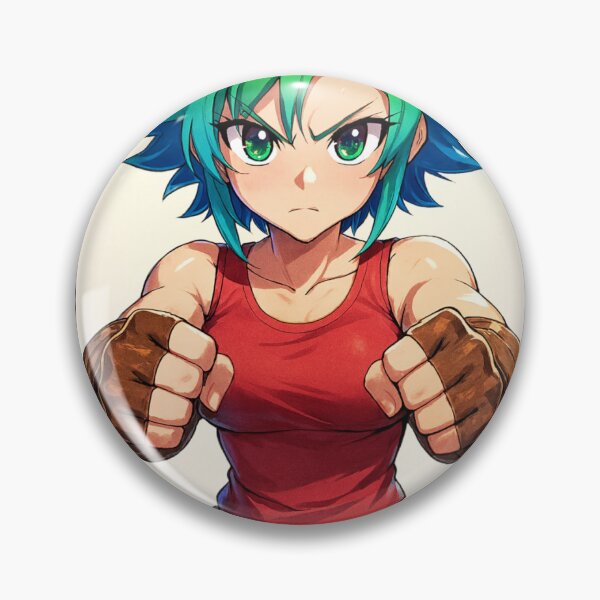 Item preview, Fierce Fighter Girl – Anime Warrior Art designed and sold by YKS - Art&Stuff.