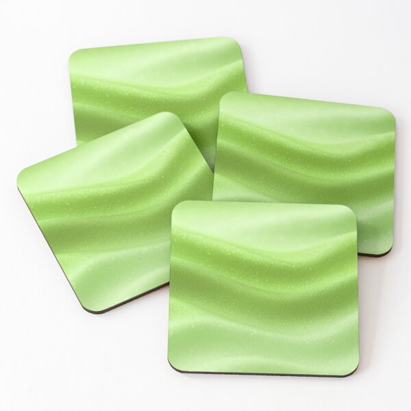 Item preview, Glossy lime waves with fine glitter texture designed and sold by SassyArtistry.