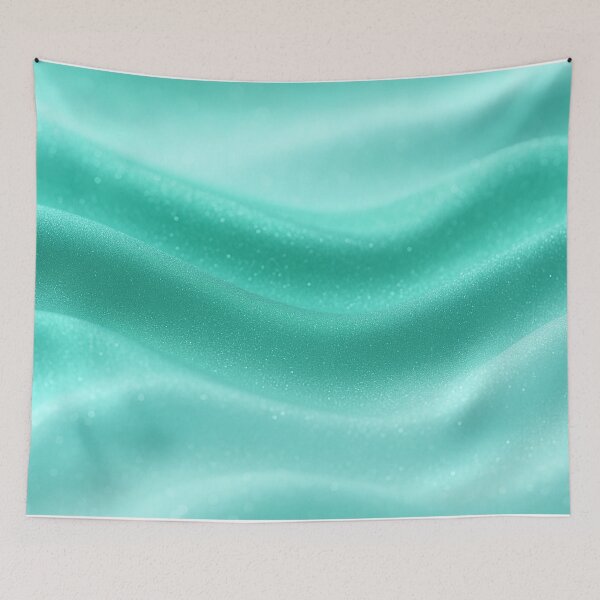 Item preview, Turquoise satin waves with glitter highlights designed and sold by SassyArtistry.