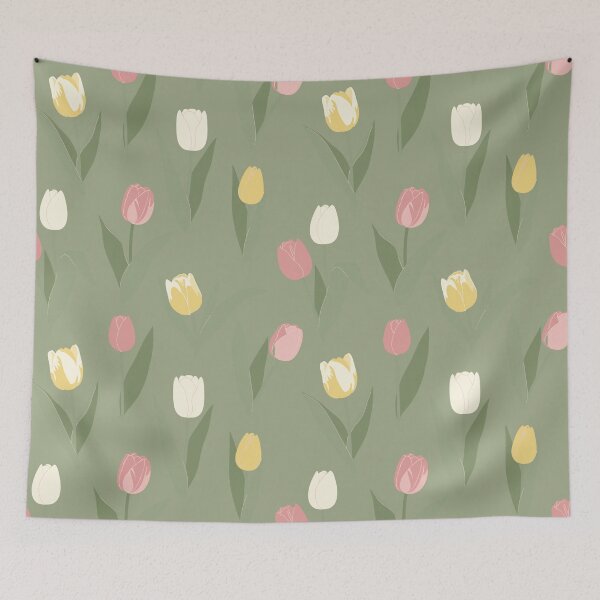 Item preview, Tulip Flower Pattern | Pastel Spring Floral Design designed and sold by Jannielle.
