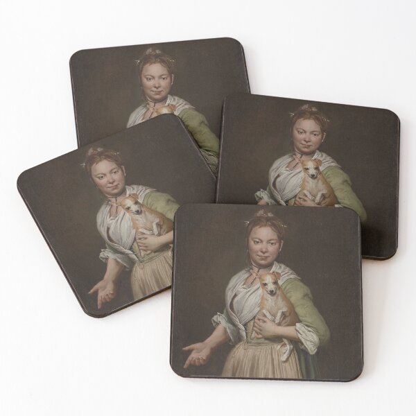 Item preview, A Woman with a Dog designed and sold by AnimaliaStar.