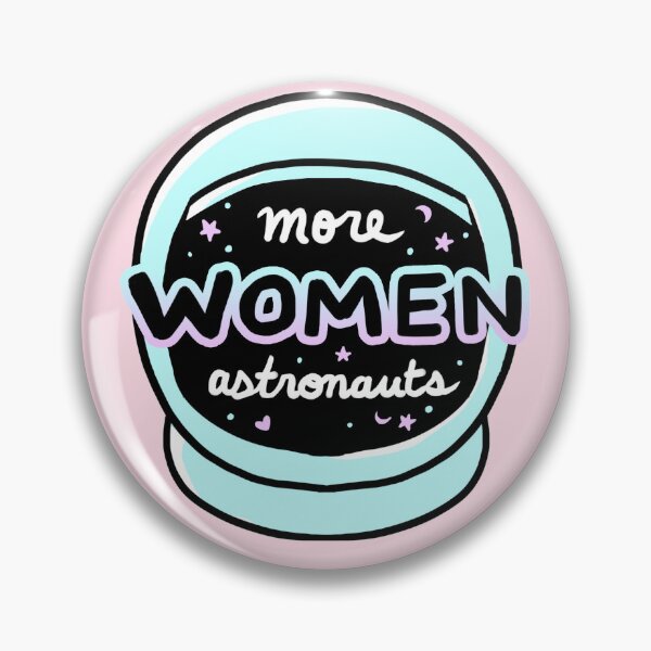 Item preview, More Women Astronauts Message (Cosmic Pink Background) designed and sold by catblip.