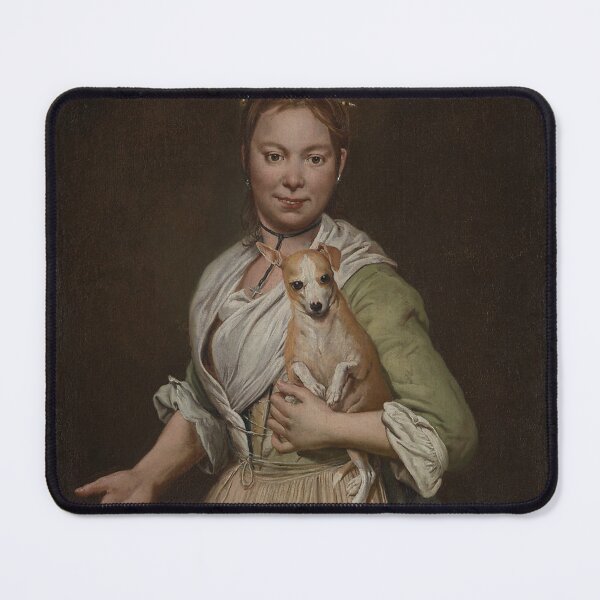 Item preview, A Woman with a Dog designed and sold by AnimaliaStar.