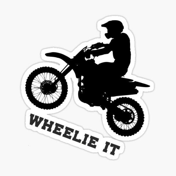 Motocross Dirt Bike Stunt Rider Sticker