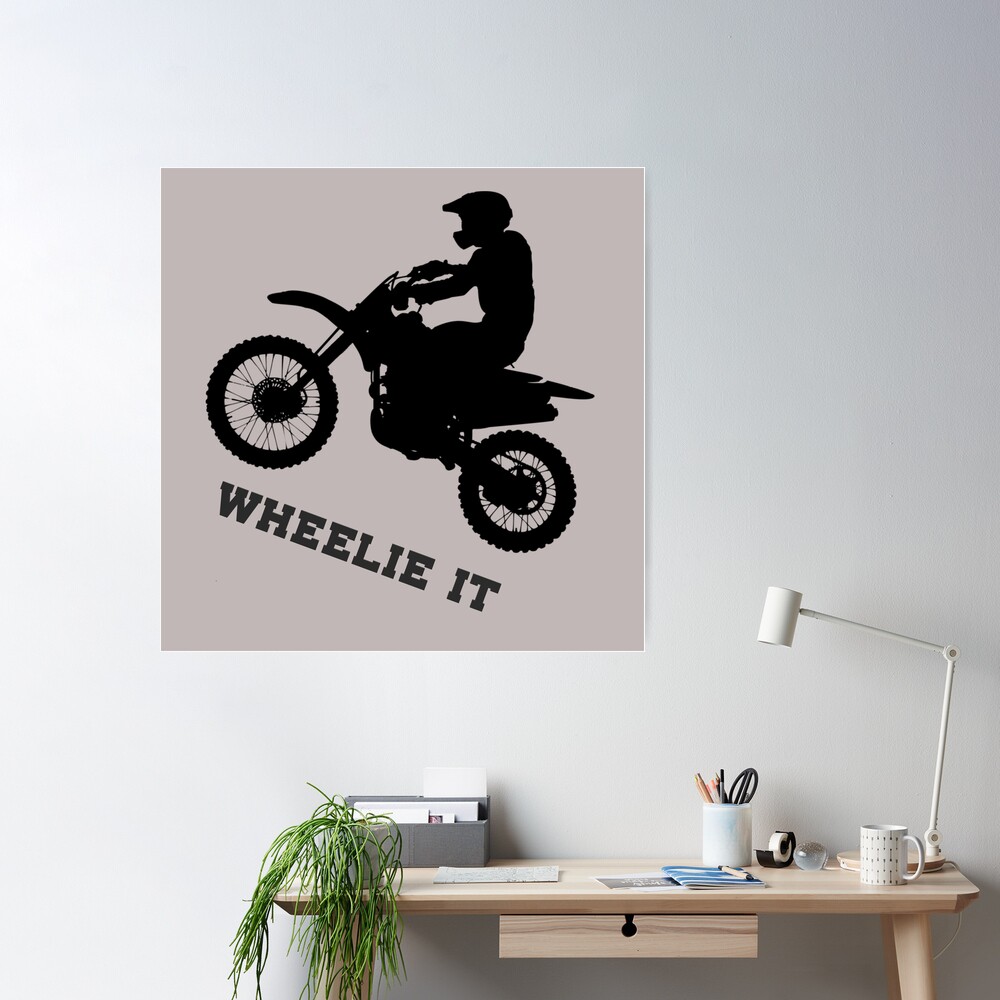 Bikelife Bike Wheelie BMX T Shirt' Sticker | Spreadshirt
